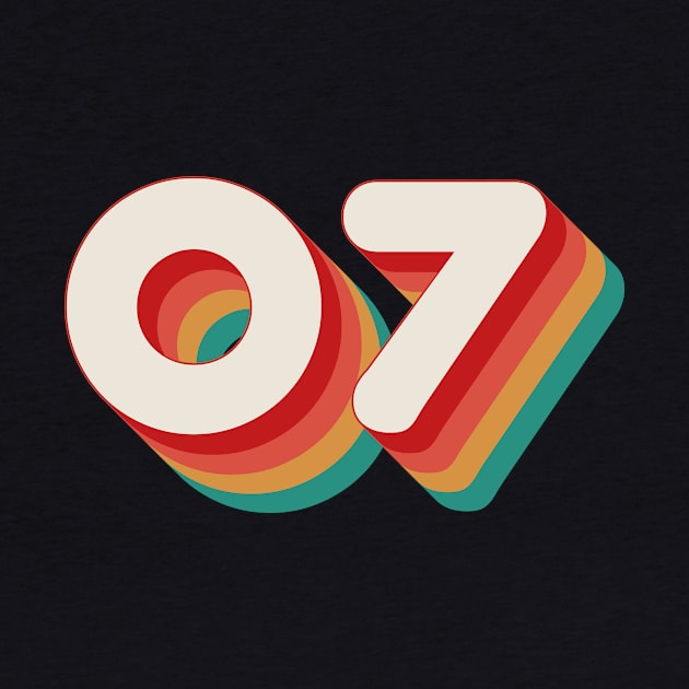 Number 7 by n23tees